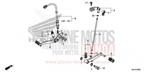 PEDALE CBR650FAJ de 2018